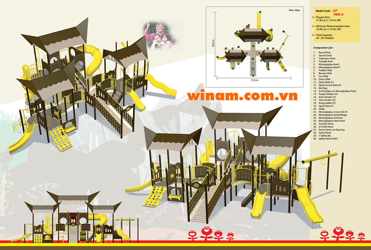Khu vui chơi liên hoàn - WINPLAY-MC-CF-1604-A