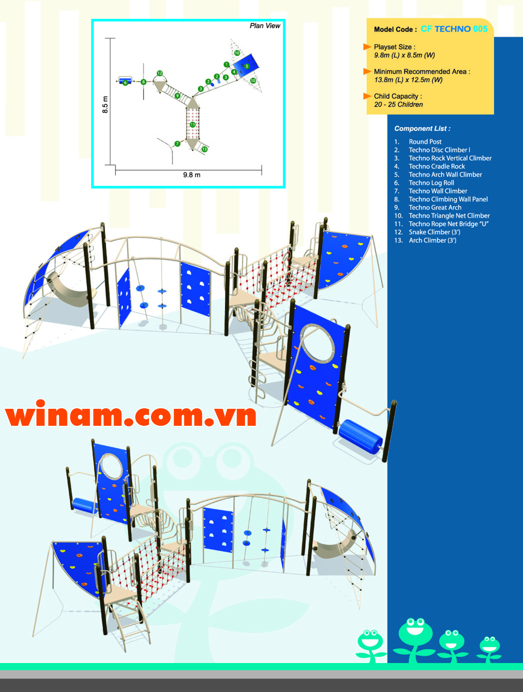 Thiết bị vận động cho trẻ - WINPLAY-MC-CF-TECHNO-005