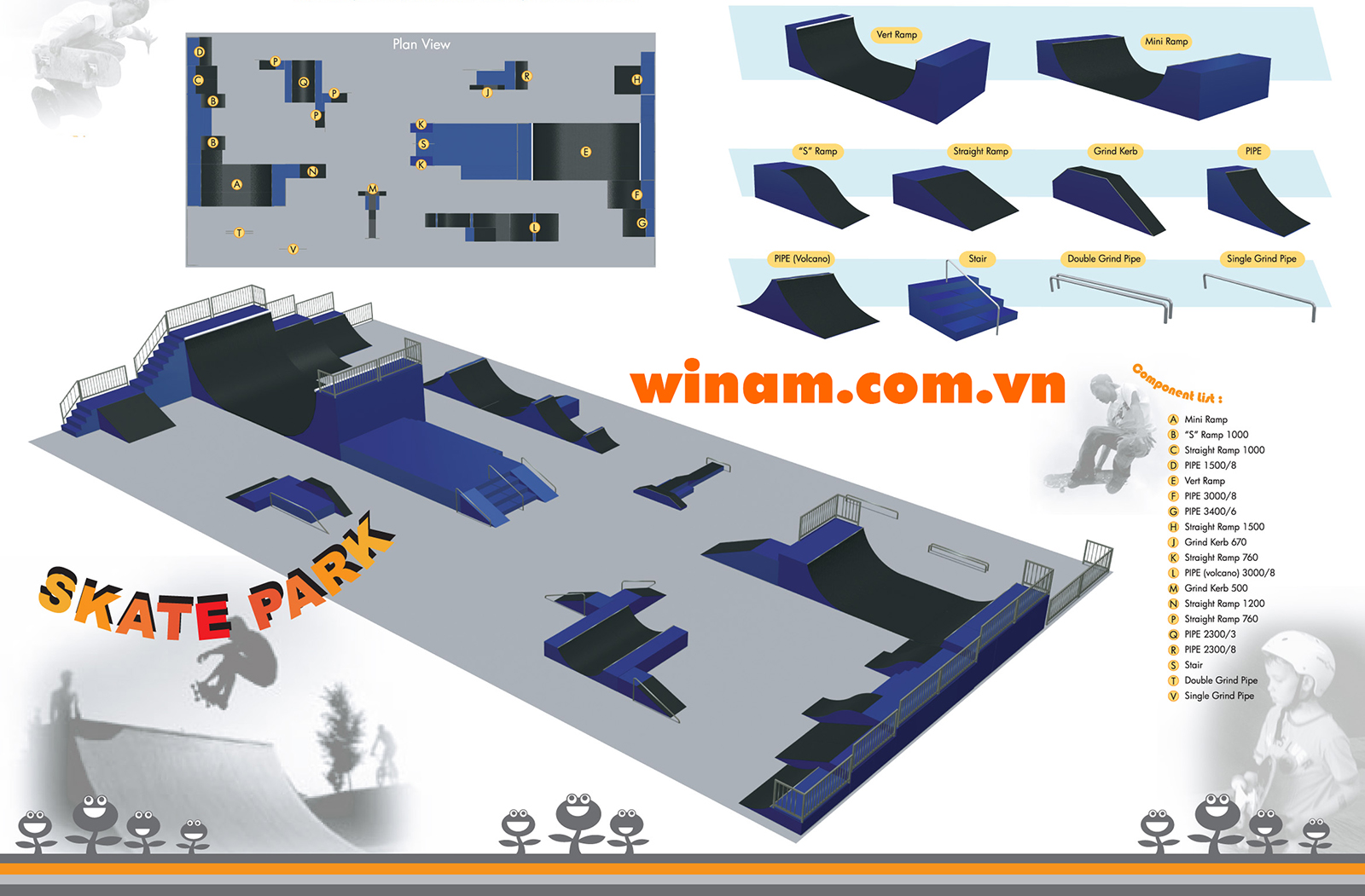 Thiết bị môn trượt ván - WINFIT-MC-CF-Truot-Van-001