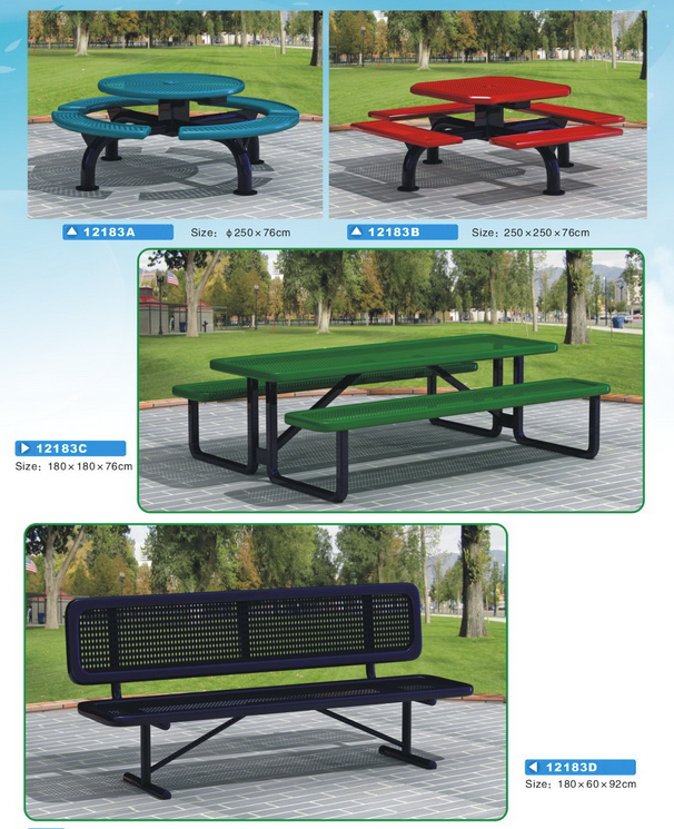 Bàn ghế công cộng - W-12183