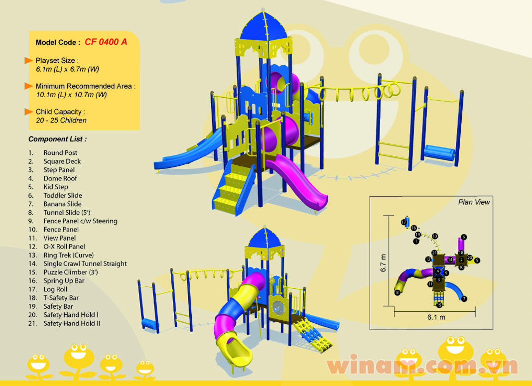 Khu vui chơi liên hoàn - WINPLAY-MC-CF-0400-A