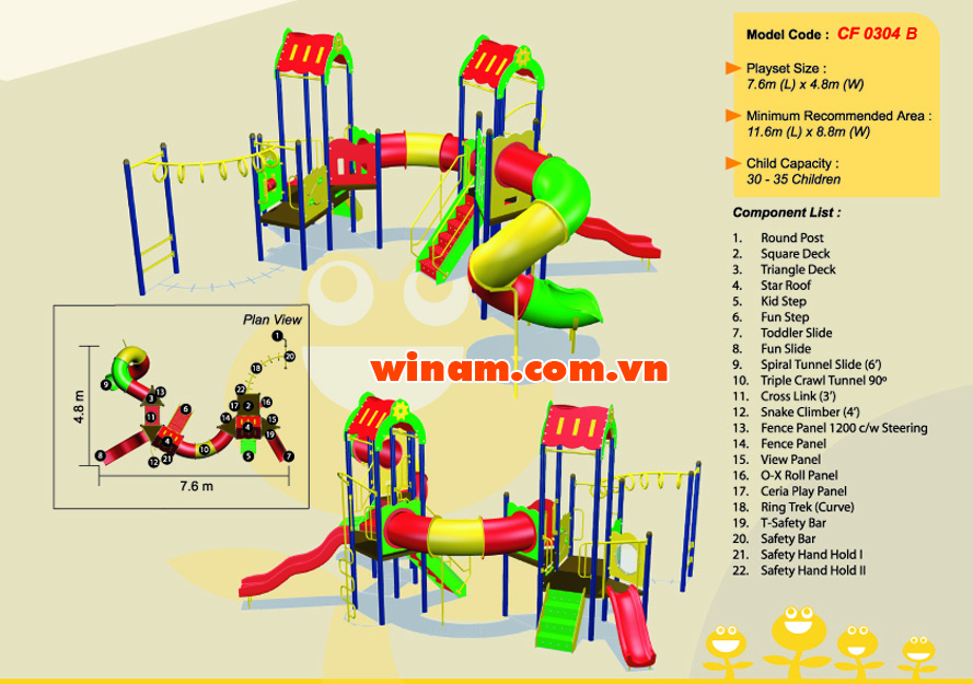 Khu vui chơi liên hoàn - WINPLAY-MC-CF-0304-B
